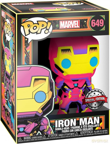 FUNKO POP Marvel: Black Light- Iron Man [FIGURKA]