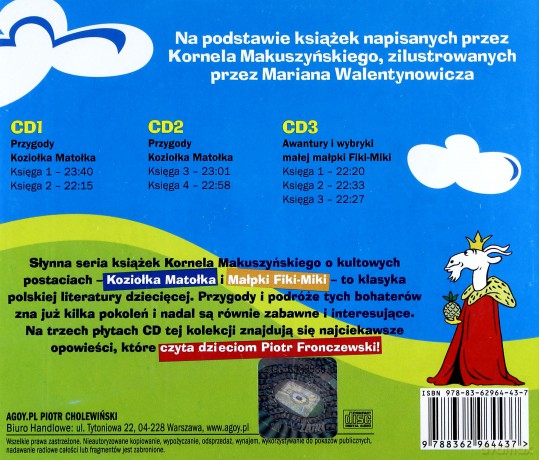 Kornel Makuszyński dzieciom. Książka audio 3CD - Kornel Makuszyński [CD]