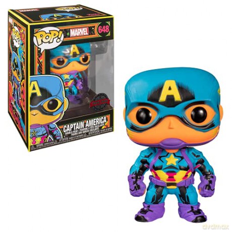 FUNKO POP Marvel:Black Light-Capt. America [FIGURKA]