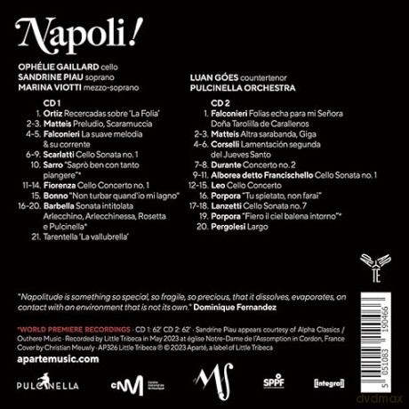 Pulcinella Orchestra Gaillard Piau Viotti: Napoli (digipack) [2CD]