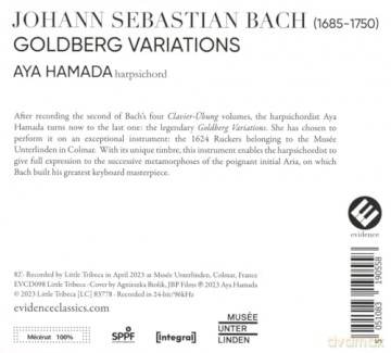 Bach: Goldberg Variations Hamada (digipack) [CD]