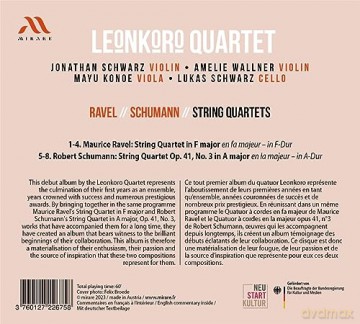 Ravel Schumann: String Quartets Leonkoro Quartet (digipack) [CD]