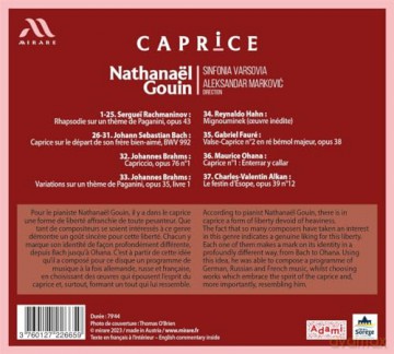 Sinfonia Varsovia Marković Gouin: Caprices (digipack) [CD]