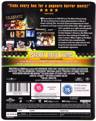 Five Nights At Freddy's (Pięć koszmarnych nocy) (steelbook) [Blu-Ray 4K]+[Blu-Ray]