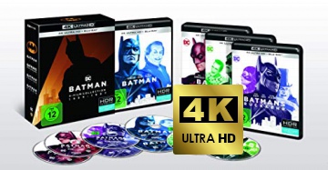 Batman / Powrót Batmana / Batman Forever / Batman i Robin [4xBlu-Ray 4K]+[4xBlu-Ray]