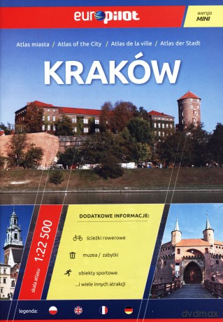 Kraków. Atlas miasta w skali 1:22 500. Europilot wersja mini [KSIĄŻKA]