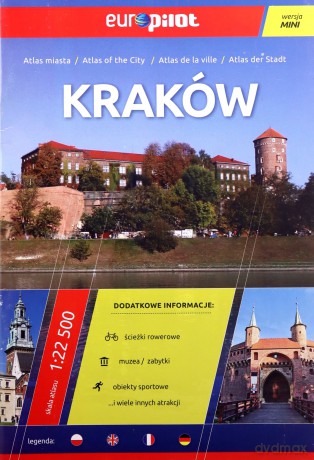 Kraków. Atlas miasta w skali 1:22 500. Europilot wersja mini [KSIĄŻKA]