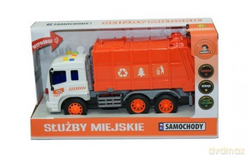 Śmieciarka z dźwiękiem i światłem