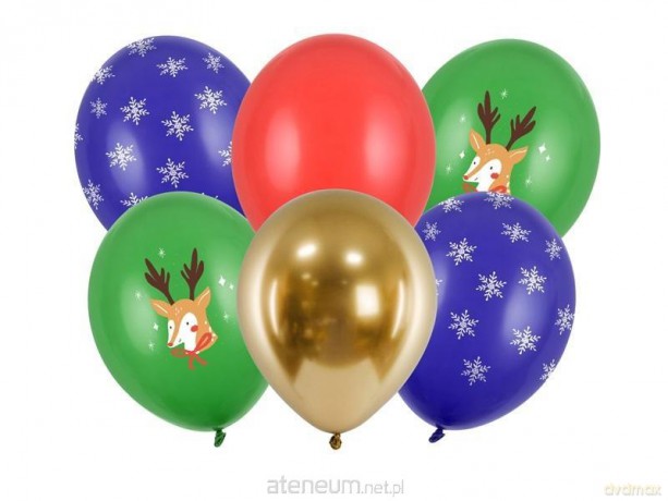 Balony Merry Christmas 30cm 50szt