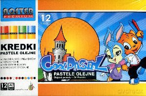 Kredki pastele olejne Noster 12 kol. [KSIĄŻKA]