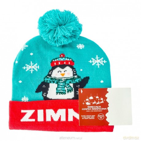 Czapka LED. Zimno