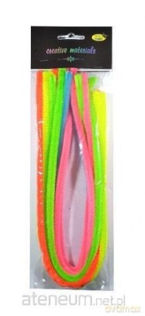 Druty chenille kolorowe 9mmx50cm 10szt