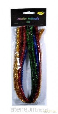 Druty chenille metallic 10szt