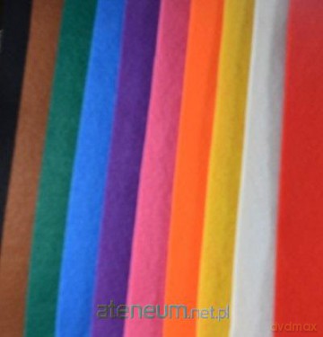 Filc kolorowy pastelowy 1,5mm 20x30cm 10 arkuszy