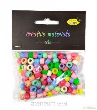 Koraliki pastelowe 6mm 35g ok.150szt