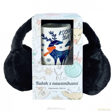 Kubek z nausznikiem Kocham Święta