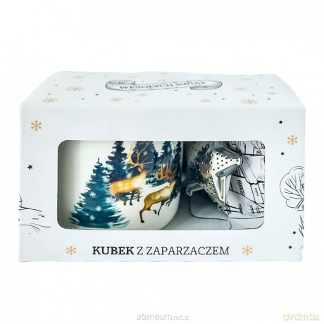 Kubek z zaparzaczem Choinki