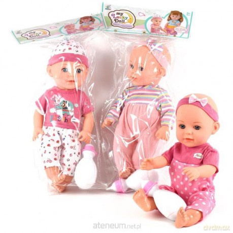 Lalka bobas z butelką MIX