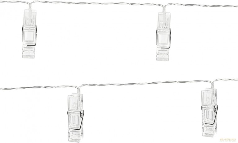Lampki LED klamerki bezbarwne 1.4m