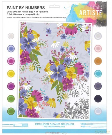 Malowanie po numerach - Crowded Florals