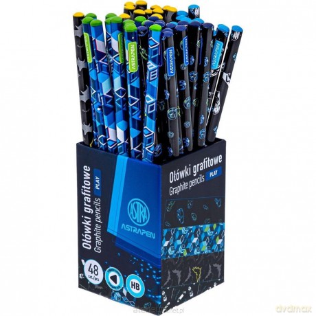 Ołówki grafitowe trójkątne HB Boys (48szt)