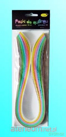 Paski do quillingu 10mmx50cm pastelowe 100szt