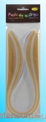 Paski do quillingu 5mmx50cm kremowe 100szt