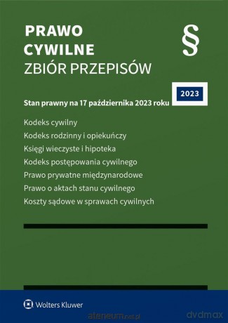 Prawo cywilne. Zbiór przepisów w.62 [KSIĄŻKA]