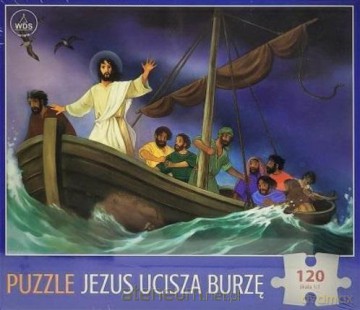 Puzzle 120 el. - Jezus ucisza burzę [PUZZLE]