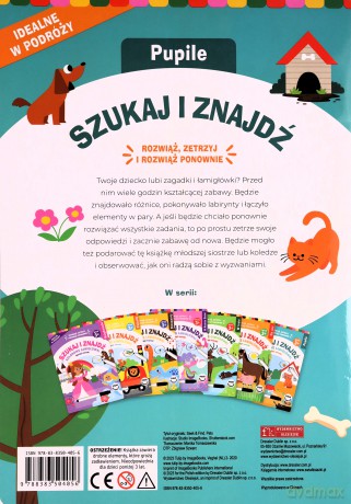 Szukaj i znajdź. Kolorowe łamigłówki. Pupile [KSIĄŻKA]