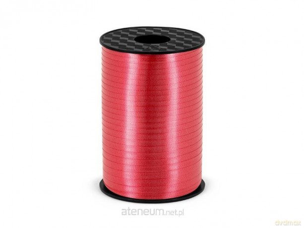 Wstążka plastikowa czerwona 5mmx225m