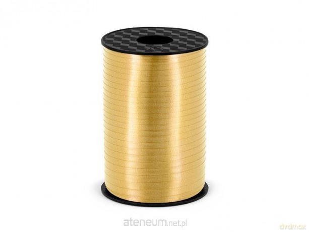 Wstążka plastikowa złota 5mmx225m