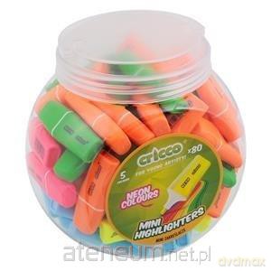 Zakreślacze mini neon mix (80szt)