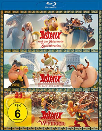 Asterix and the Vikings / Asterix and Obelix: Mansion of the Gods / Asterix: The Secret of the Magic Potion [3xBlu-Ray]
