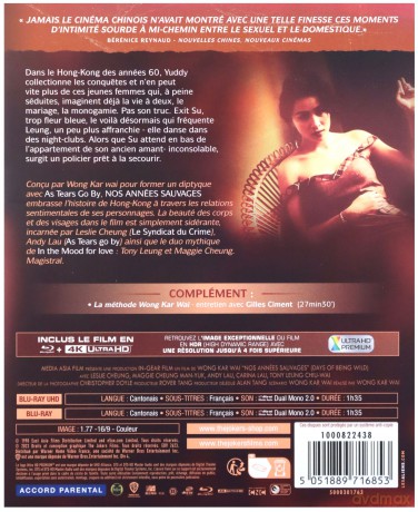 Days of Being Wild (Dni naszego szaleństwa) [Blu-Ray 4K]+[Blu-Ray]