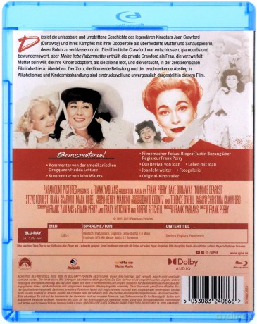 Mommie Dearest (Najdroższa mamusia) [Blu-Ray]