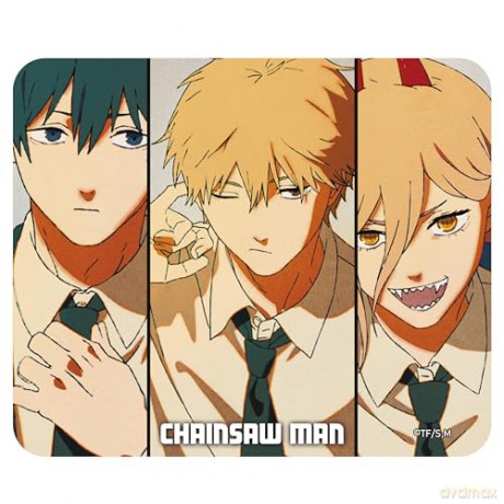 CHAINSAW MAN - Elastyczna podkładka pod myszkę - Denji, Aki & Power