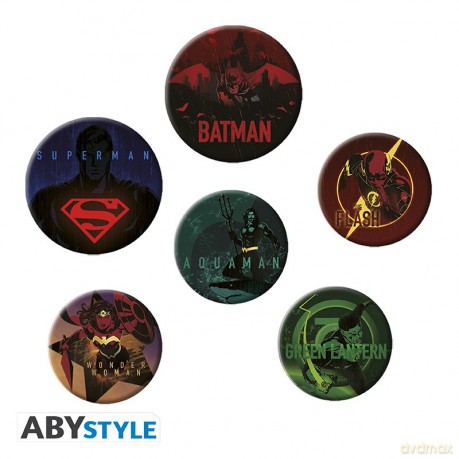 DC COMICS - Badge Pack Przypinki Justice League logos