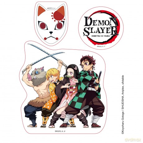 DEMON SLAYER - Pck Tumbler with straw 470ml + Acryl + Stickers