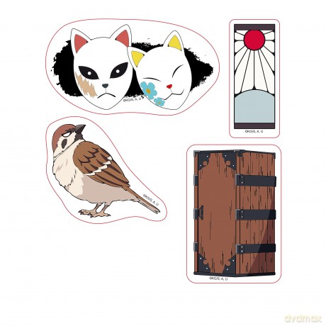 DEMON SLAYER - Pck Tumbler with straw 470ml + Acryl + Stickers