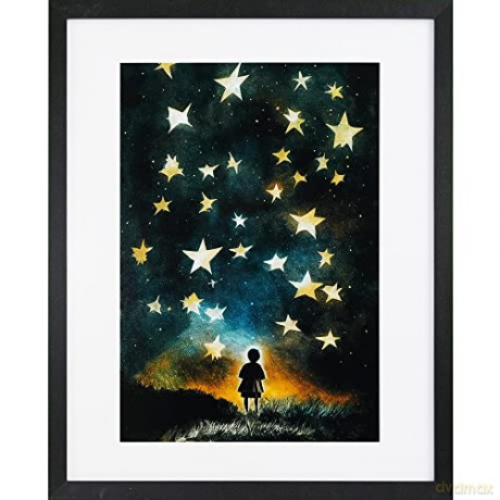 GBEYE - Plakat w ramie Child and stars by Treechild (40x50cm)