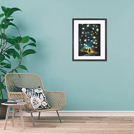 GBEYE - Plakat w ramie Child and stars by Treechild (40x50cm)