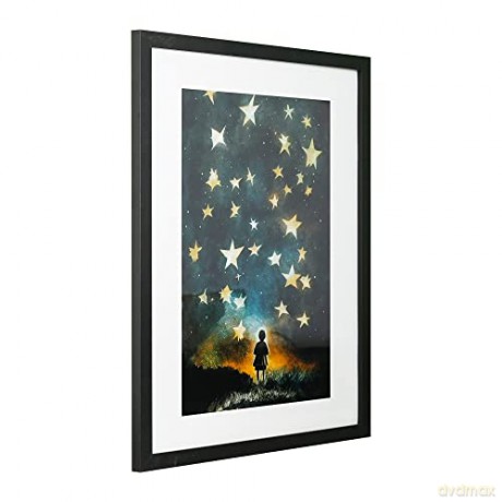 GBEYE - Plakat w ramie Child and stars by Treechild (40x50cm)
