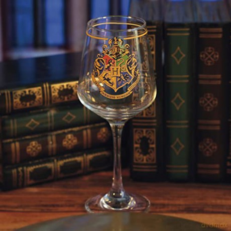 HARRY POTTER - Stemmed glass - Hogwarts Crest