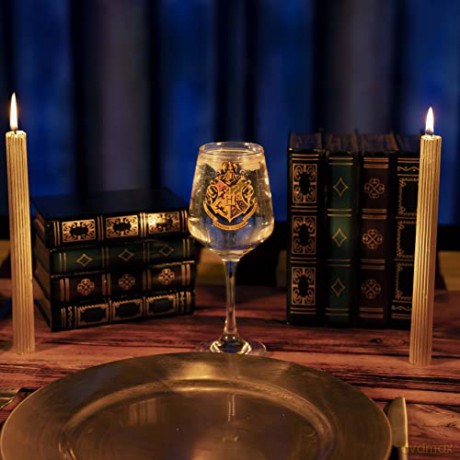 HARRY POTTER - Stemmed glass - Hogwarts Crest