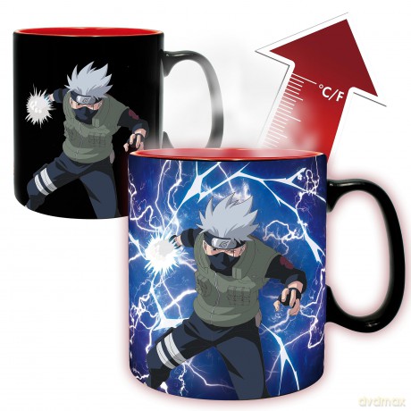 NARUTO SHIPPUDEN - Zestaw kubek zmieniający kolor + podkładka Akatsuki