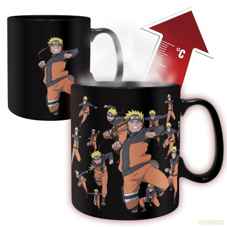 NARUTO SHIPPUDEN - Gift set Kubek Heat Change 460ml + Coaster Konoha