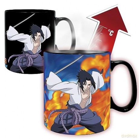 NARUTO SHIPPUDEN - Gift set Kubek Heat Change 460ml + Coaster Uchiha
