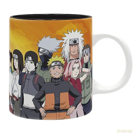 NARUTO SHIPPUDEN - Zestaw prezentowy Kubek 320ml + Akryowa figurka + Pocztówki Naruto
