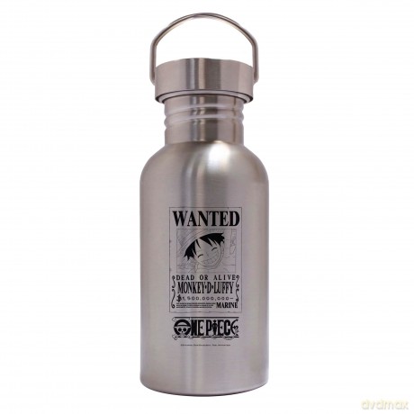 ONE PIECE - Canteen Steel Bottle - Wanted Luffy